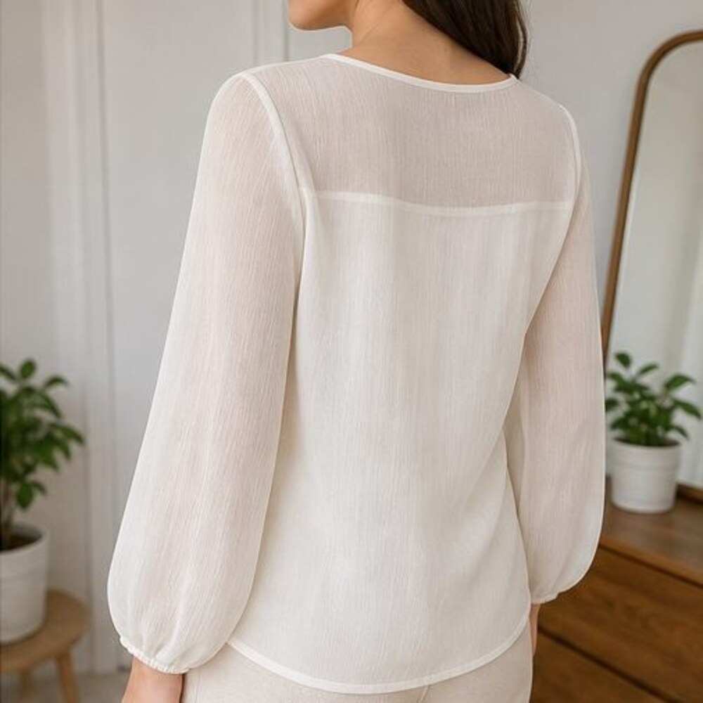 Blush V Neck Top - Picture 3 of 6